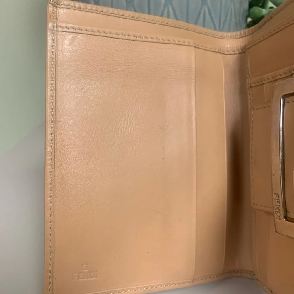 Fendi Zucchino FF Logo Canvas and Leather Wallet - Authentic and GUC - Picture 10 of 16